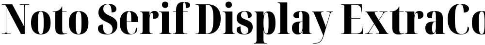 Noto Serif Display ExtraCondensed Black