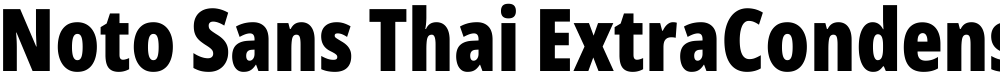 Noto Sans Thai ExtraCondensed Black