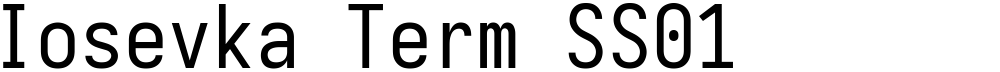 Iosevka Term SS01