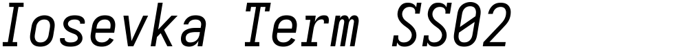 Iosevka Term SS02