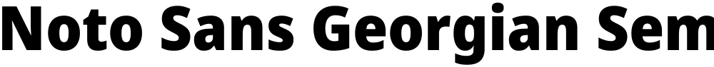 Noto Sans Georgian SemiCondensed Black