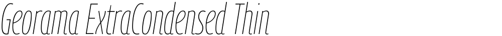 Georama ExtraCondensed Thin