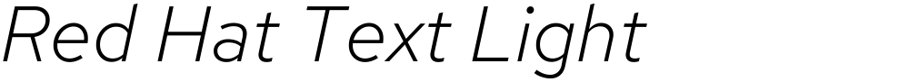 Red Hat Text Light