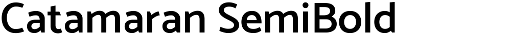 Catamaran SemiBold