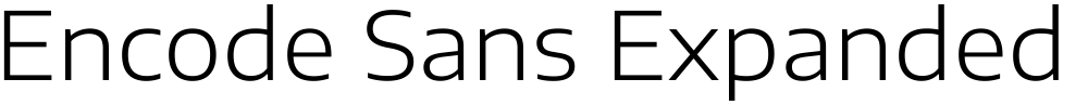 Encode Sans Expanded Light