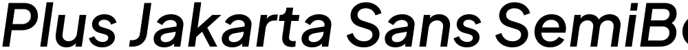 Plus Jakarta Sans SemiBold