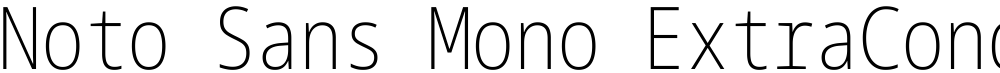 Noto Sans Mono ExtraCondensed ExtraLight