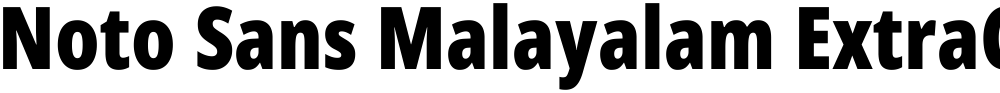 Noto Sans Malayalam ExtraCondensed Black