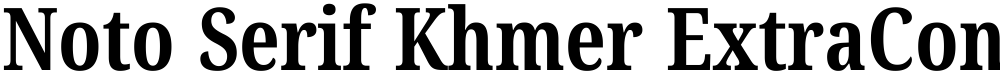 Noto Serif Khmer ExtraCondensed