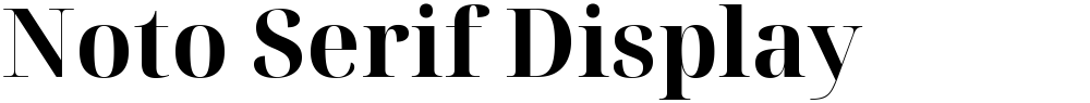 Noto Serif Display