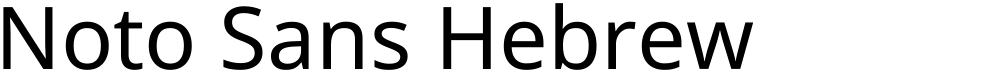 Noto Sans Hebrew