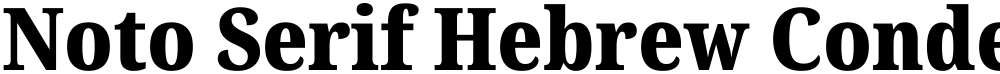 Noto Serif Hebrew Condensed Black