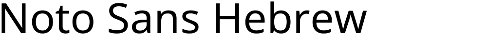 Noto Sans Hebrew