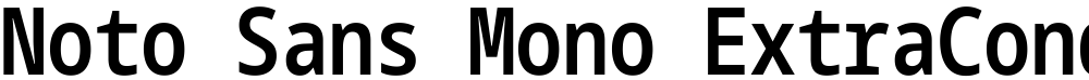 Noto Sans Mono ExtraCondensed SemiBold
