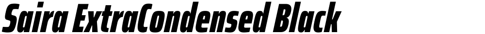Saira ExtraCondensed Black
