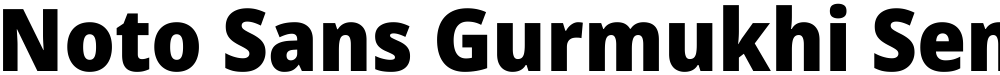 Noto Sans Gurmukhi SemiCondensed Black