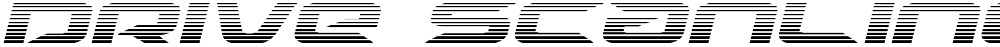 Drive Scanlines Italic