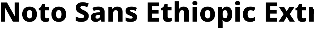 Noto Sans Ethiopic ExtraBold