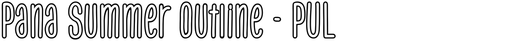 Pana Summer Outline - PUL