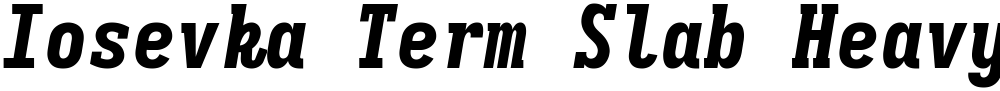 Iosevka Term Slab Heavy