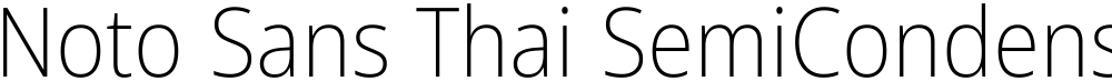 Noto Sans Thai SemiCondensed ExtraLight