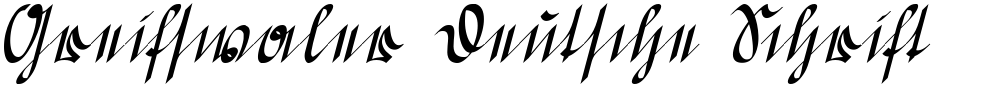 Greifswaler Deutsche Schrift