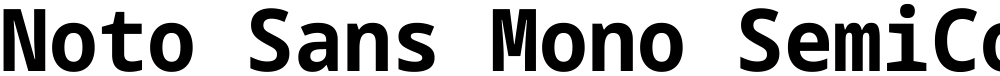 Noto Sans Mono SemiCondensed