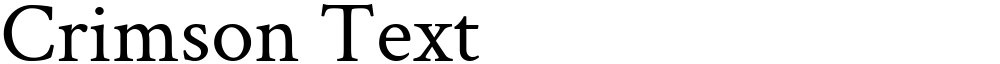 Crimson Text