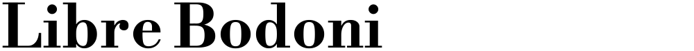 Libre Bodoni