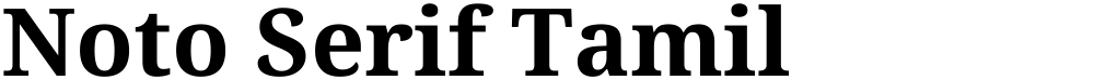 Noto Serif Tamil