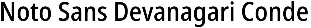 Noto Sans Devanagari Condensed Medium