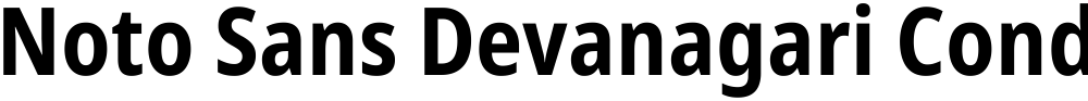 Noto Sans Devanagari Condensed