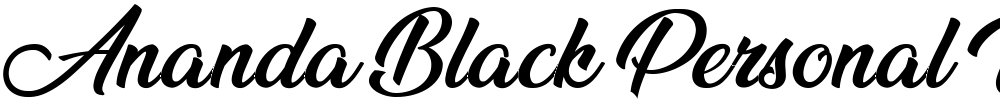 Ananda Black Personal Use