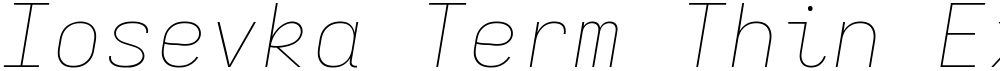 Iosevka Term Thin Extended