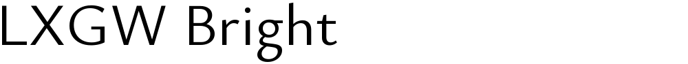 LXGW Bright