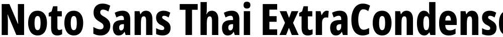 Noto Sans Thai ExtraCondensed ExtraBold