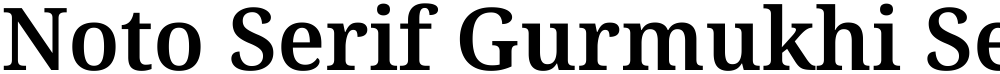 Noto Serif Gurmukhi SemiBold