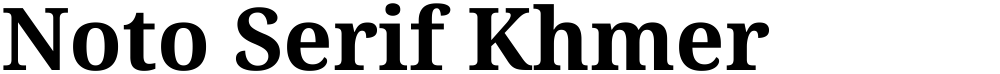 Noto Serif Khmer