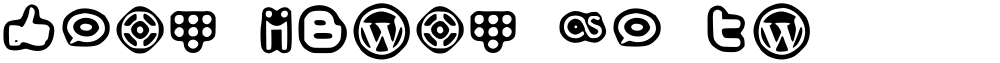 Social Media Icons Bold