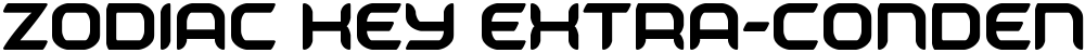 Zodiac Key Extra-Condensed