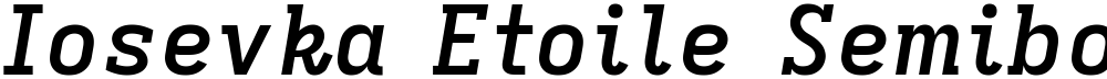 Iosevka Etoile Semibold