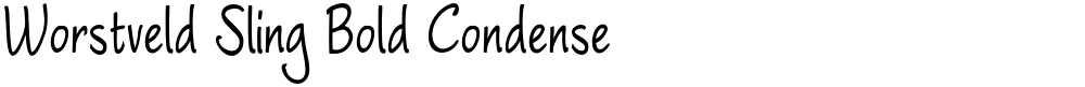 Worstveld Sling Bold Condense