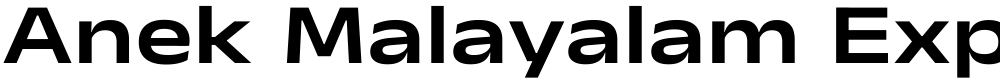 Anek Malayalam Expanded SemiBold