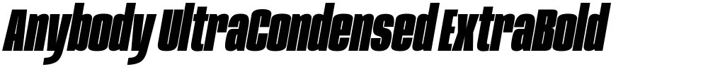 Anybody UltraCondensed ExtraBold