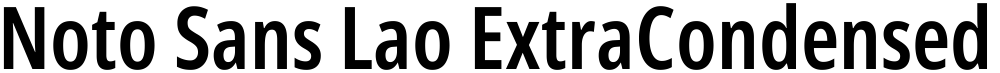 Noto Sans Lao ExtraCondensed SemiBold