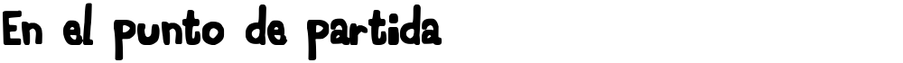 En el punto de partida