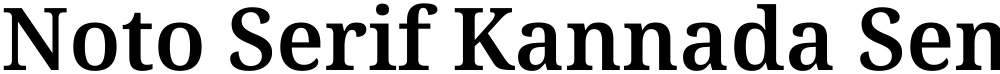 Noto Serif Kannada SemiBold
