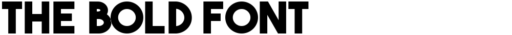 The Bold Font