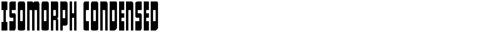 Isomorph Condensed