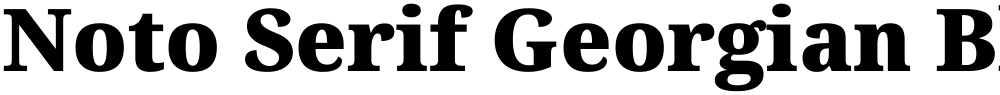 Noto Serif Georgian Black